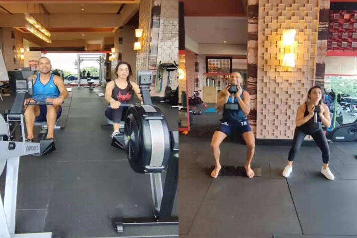 IPL 2022 : मालकीण बाईंसोबत कसरत! गब्बर प्रीती झिंटासोबत जिममध्ये गाळतोय घाम, VIDEO
