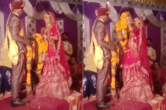 VIDEO: मनाविरुद्ध लग्न लावल्याचा राग? नवरीने नवरदेवासोबत स्टेजवरच केलं असं काही की सगळेच शॉक