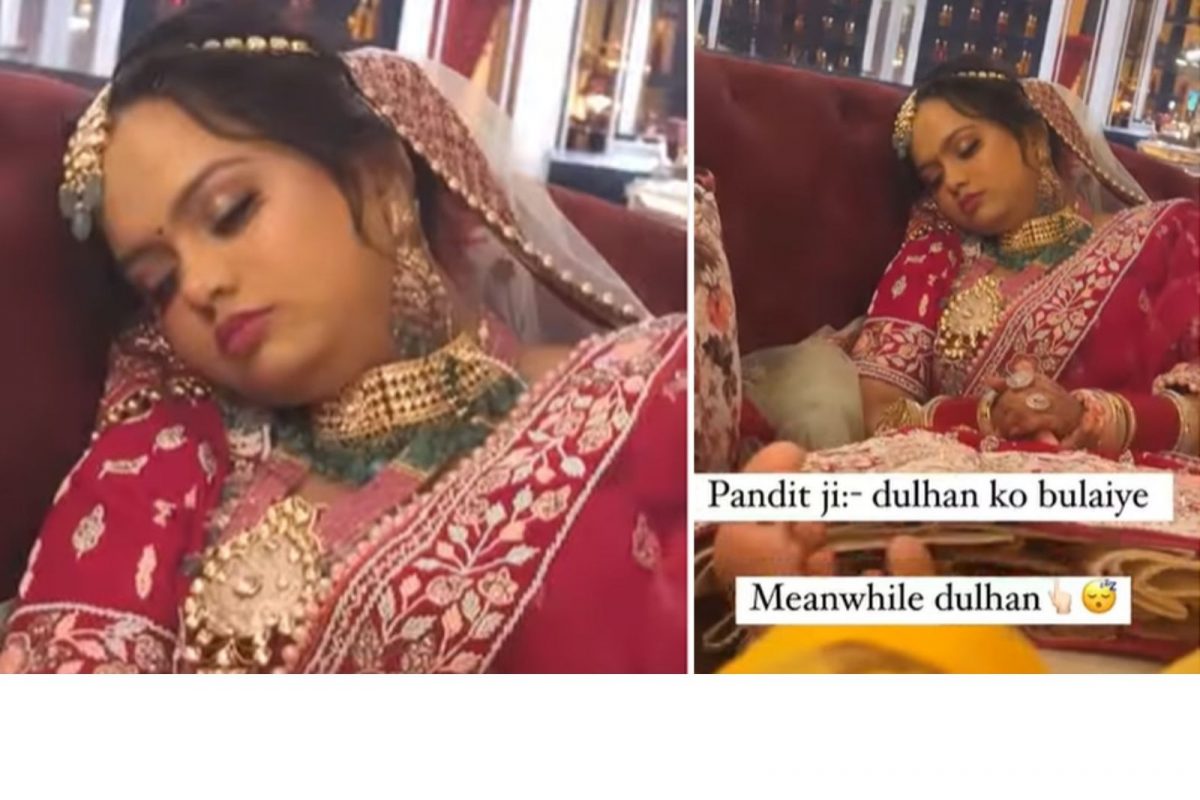 Wedding Video: गुरुजी बोलावत राहिले...नवरदेव वाट पाहत राहिला; नवरी मात्र भर मंडपात निवांत