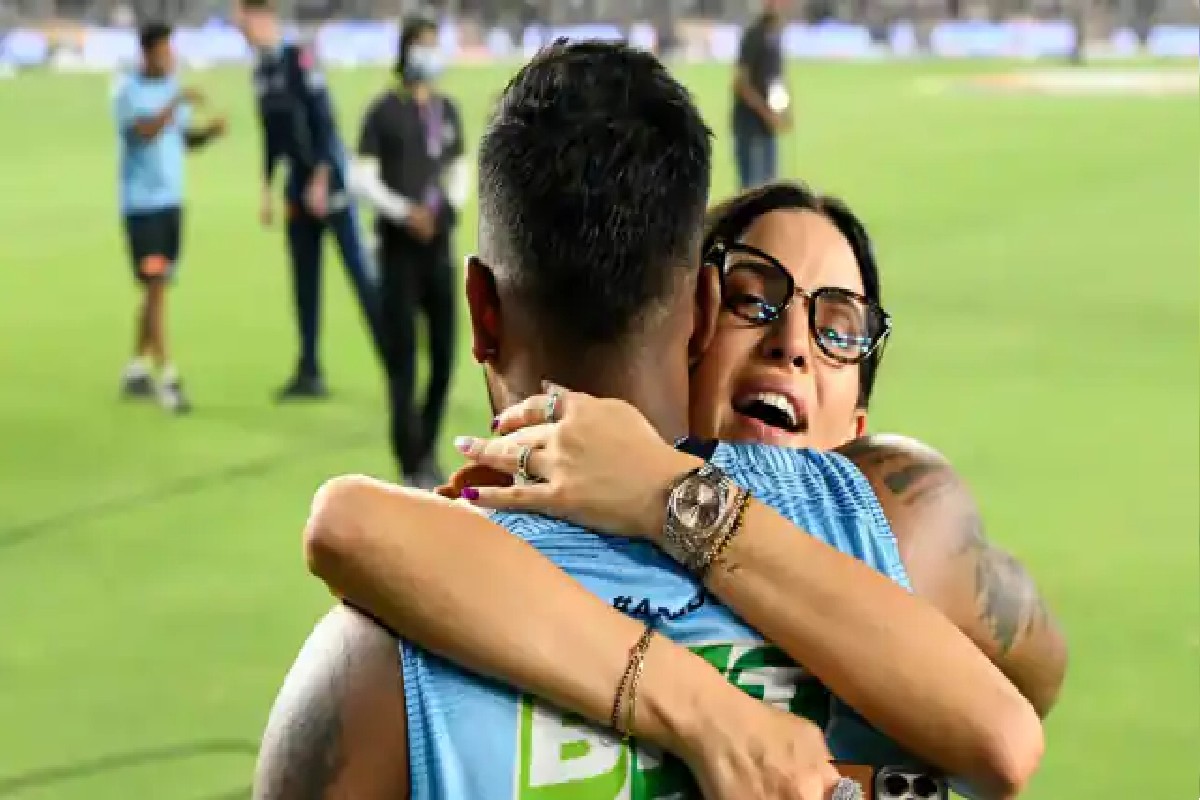 IPL 2022 Final : गुजरात जिंकताच हार्दिकची बायको नताशा इमोशनल, Video Viral