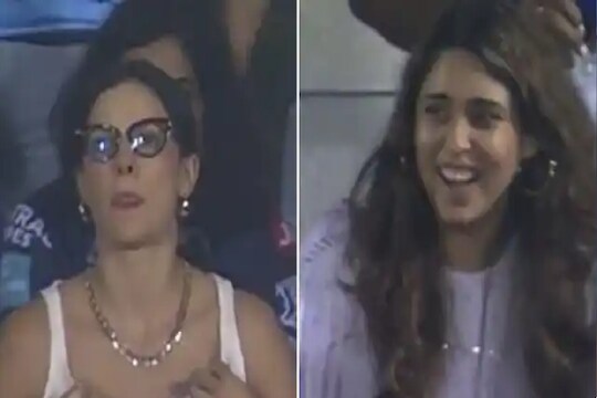 IPL 2022 : मुंबई इंडियन्स जिंकताच हार्दिकच्या नताशाचा चेहरा पडला, तर रितिका.... VIDEO