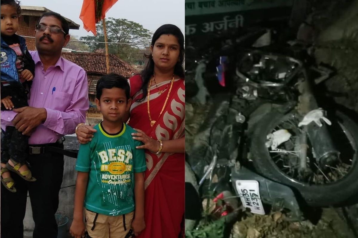 धड़क इतकी जबर होती की, त्यात दोन मुले व आईचा जागीच मृत्यू झाला आहे. तर वडील गंभीर जखमी झाले आहेत.