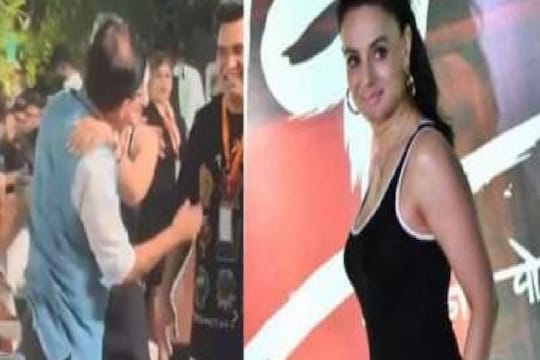 जादू की झप्पी...; संजय राऊत - अमिषा पटेलचं नेमकं चाललंय तरी काय, Video Viral