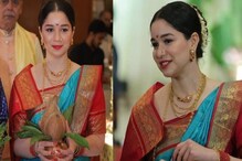 साडी, टिकली, नथ आणि गजरा, मराठमोळ्या लूकमध्ये सजली सचिनची लेक साडी, टिकली, नथ आणि गजरा, मराठमोळ्या लूकमध्ये सजली सचिनची लेक