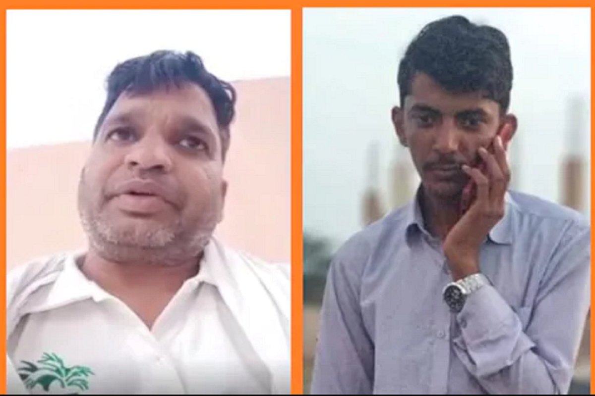 फोटोतली पहिल्या आरोपीने पोलिसांना आत्महत्येची धमकी दिली आहे, तर दुसऱ्या आरोपीने आत्महत्या केली आहे