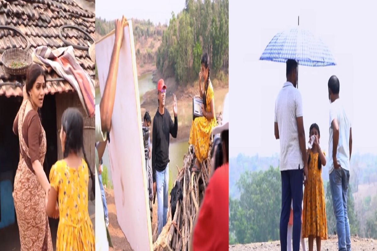 45 डिग्री तापमानत शुट झालं गाणं, 'उडून ये फुलपाखरा' गाण्याचा BTS VIDEO व्हायरल