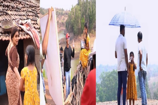 45 डिग्री तापमानत शुट झालं गाणं,  'उडून ये फुलपाखरा' गाण्याचा BTS VIDEO व्हायरल