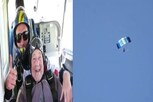 वर्ल्ड रेकॉर्डसाठी 103 वर्षाच्या आजीने आकाशातून मारली उडी आणि...; Shocking video