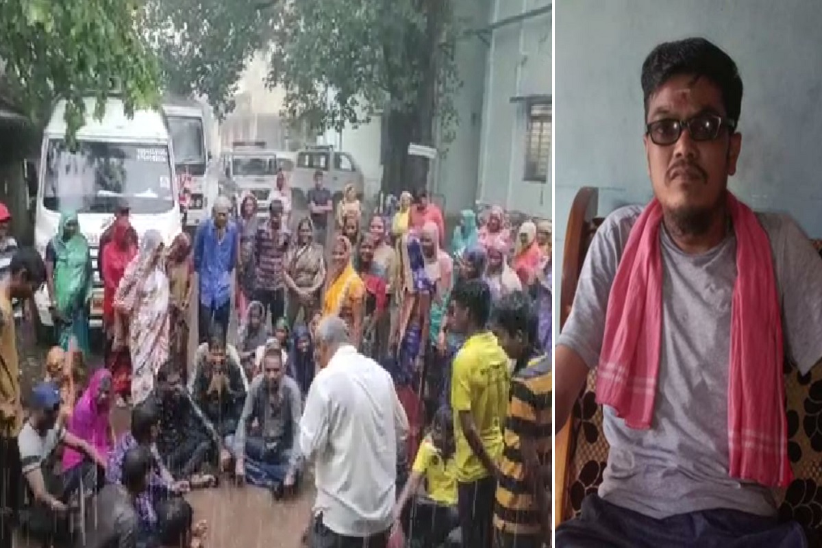 कोल्हापूर : वीज पुरवठा खंडित झाल्याने रुग्णाचा मृत्यू; संतप्त नागरिकांचे भर पावसात आंदोलन