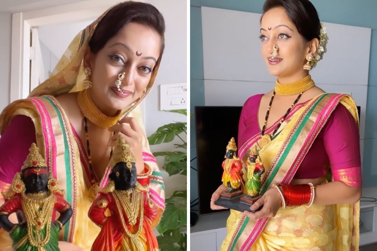 Manasi Naik: 'रिक्षावाला' फेम मानसी नाईक रमली विठुरायाच्या भक्तीत, पाहा हा सुंदर video