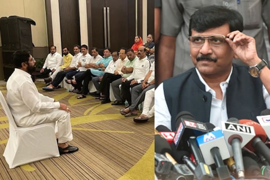 'कब तक छिपोंगे गोहाती में..आना ही पडेंगा.. चौपाटी में..' असं म्हणत संजय राऊत यांनी विधानसभेचे उपाध्यक्ष नरहरी झिरवळ यांचा फोटो ट्वीट केला 