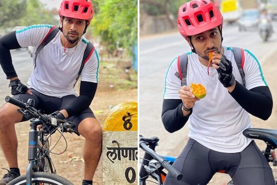 आकाश ठोसरने सायकलने गाठला पुणे ते लोणावळा पल्ला; अभिनेत्याने केला इतक्या तासांचा प्रवास