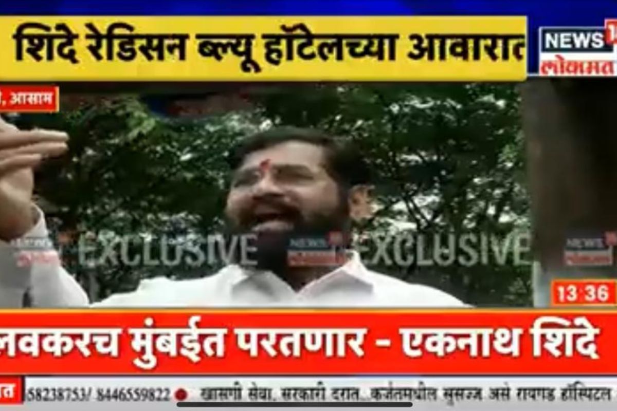 गुवाहाटीमध्ये सर्व आमदार स्वता:च्या इच्छेनं आले आहे. कुणावरही जबरदस्ती केली नाही. आमच्याकडे ५० आमदार आहे.