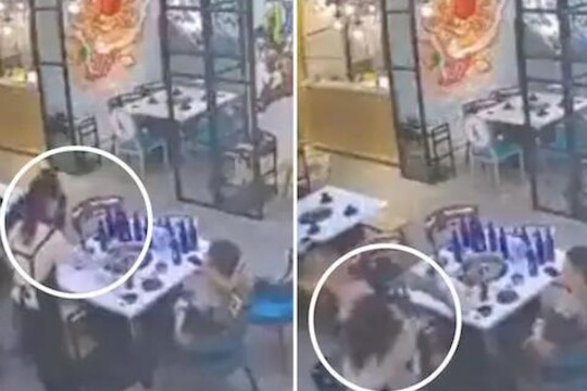 VIDEO: वेट्रेसने रेस्टॉरंटमध्येच केली ग्राहकांची जबर धुलाई; नेमकं काय घडलं पाहा