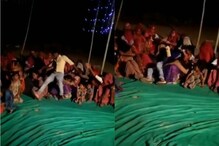 VIDEO: डान्समध्ये नको तितका मग्न झाला; तोल जाताच बायकांच्या घोळक्यात पडला VIDEO: डान्समध्ये नको तितका मग्न झाला; तोल जाताच बायकांच्या घोळक्यात पडला