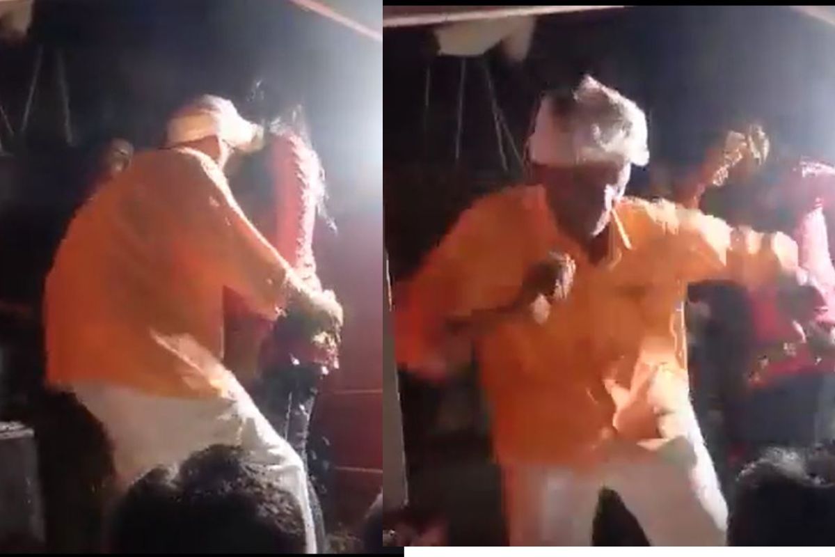 लग्नाच्या वरातीत मनसोक्त डान्स करत असतानाच वृद्धाचा मृत्यू, धक्कादायक घटनेचा Live Video