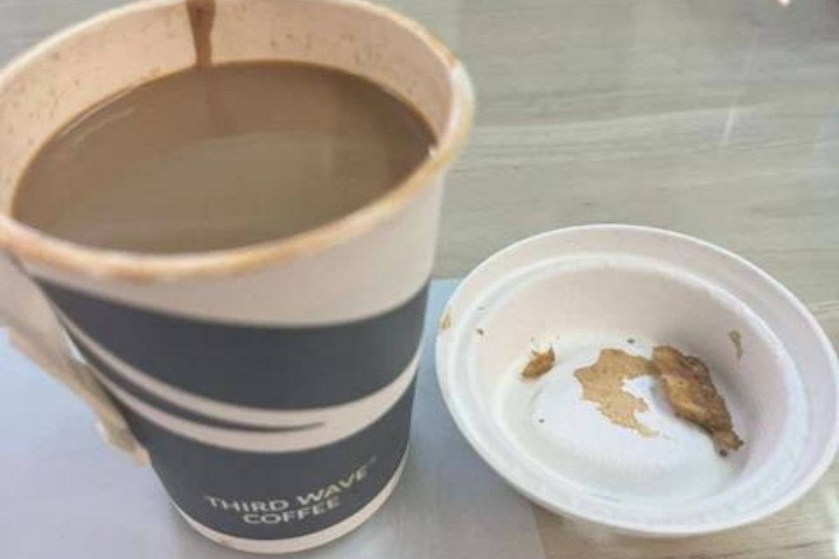 रेस्टॉरंटमधून मागवलेल्या महागड्या कॉफीत आढळली भलतीच गोष्ट; फोटो पाहून नेटकरीही शॉक