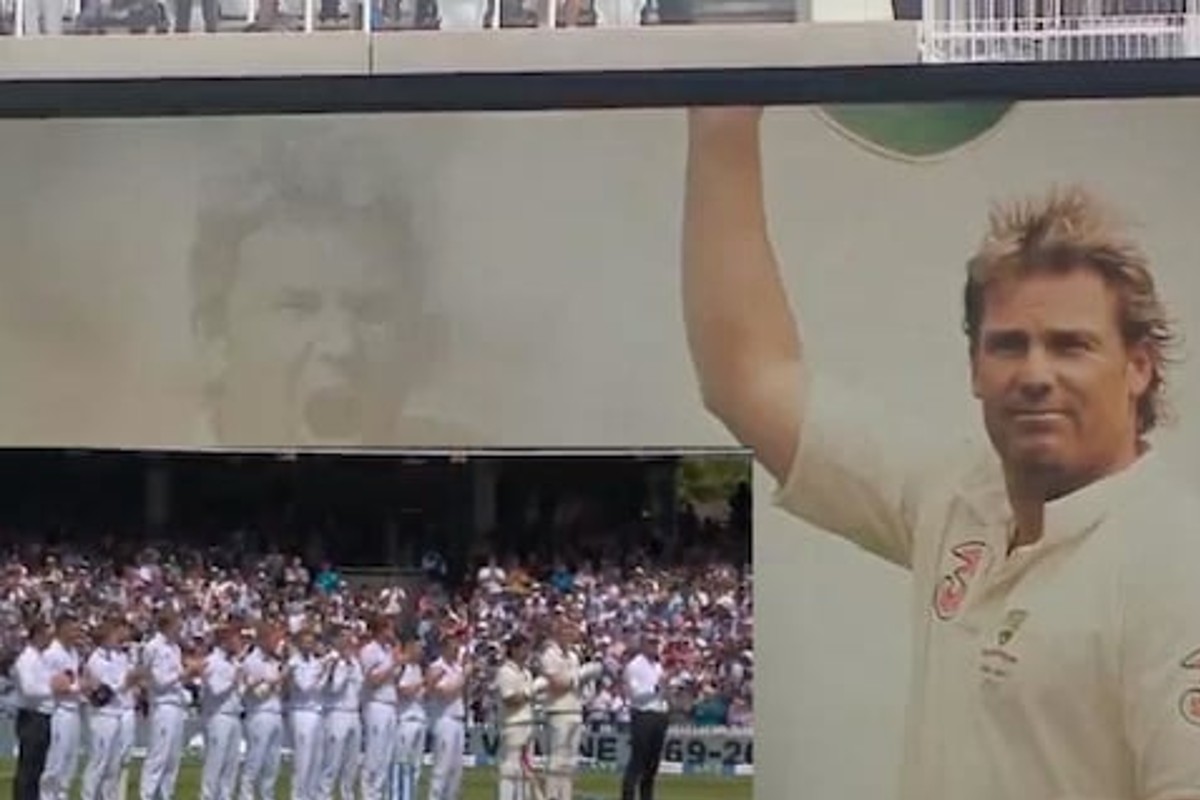 ENG vs NZ : वॉर्नला अशीही श्रद्धांजली, लॉर्ड्स टेस्टमध्ये 23 ओव्हरनंतर 23 सेकंद थांबवली मॅच, जाणून घ्या कारण