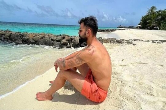 सलमान खान स्टाईलमध्ये दिसला विराट कोहली, समुद्र किनाऱ्यावरील Hot Photo Viral
