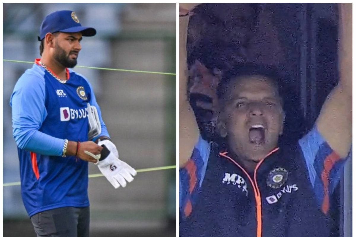 VIDEO: संयमी द्रविडचं हे रूप पाहिलं नसेल, ऋषभ पंतच्या शतकानंतर केलं असं सेलिब्रेशन की..