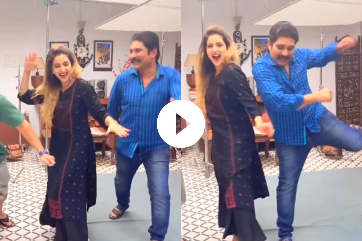 वेडेपणाला हद्द असते! 'आई कुठे...' मालिकेच्या सेटवर संजना शेखरचा क्रेझी डान्स
