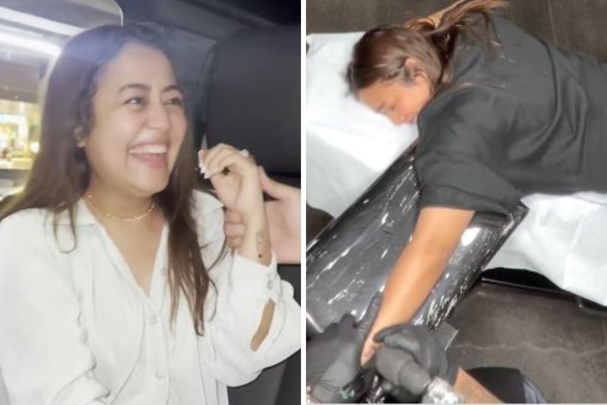Neha Kakkar: नेहा कक्करने आयुष्यात पहिल्यांदाच बनवला 'टॅटू'; यामध्ये नेमकं लिहलंय तरी काय?