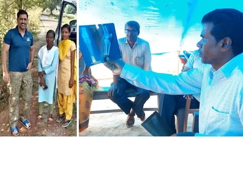 महेंद्रसिंह धोनी सध्या गुडघेदुखीनं त्रस्त आहे. त्यासाठी त्यानं एखाद्या रुग्णालयाची पायरी चढली नाही, तर रांचीजवळच्या (Ranchi) एका वैद्यांची मदत घेतली आहे.