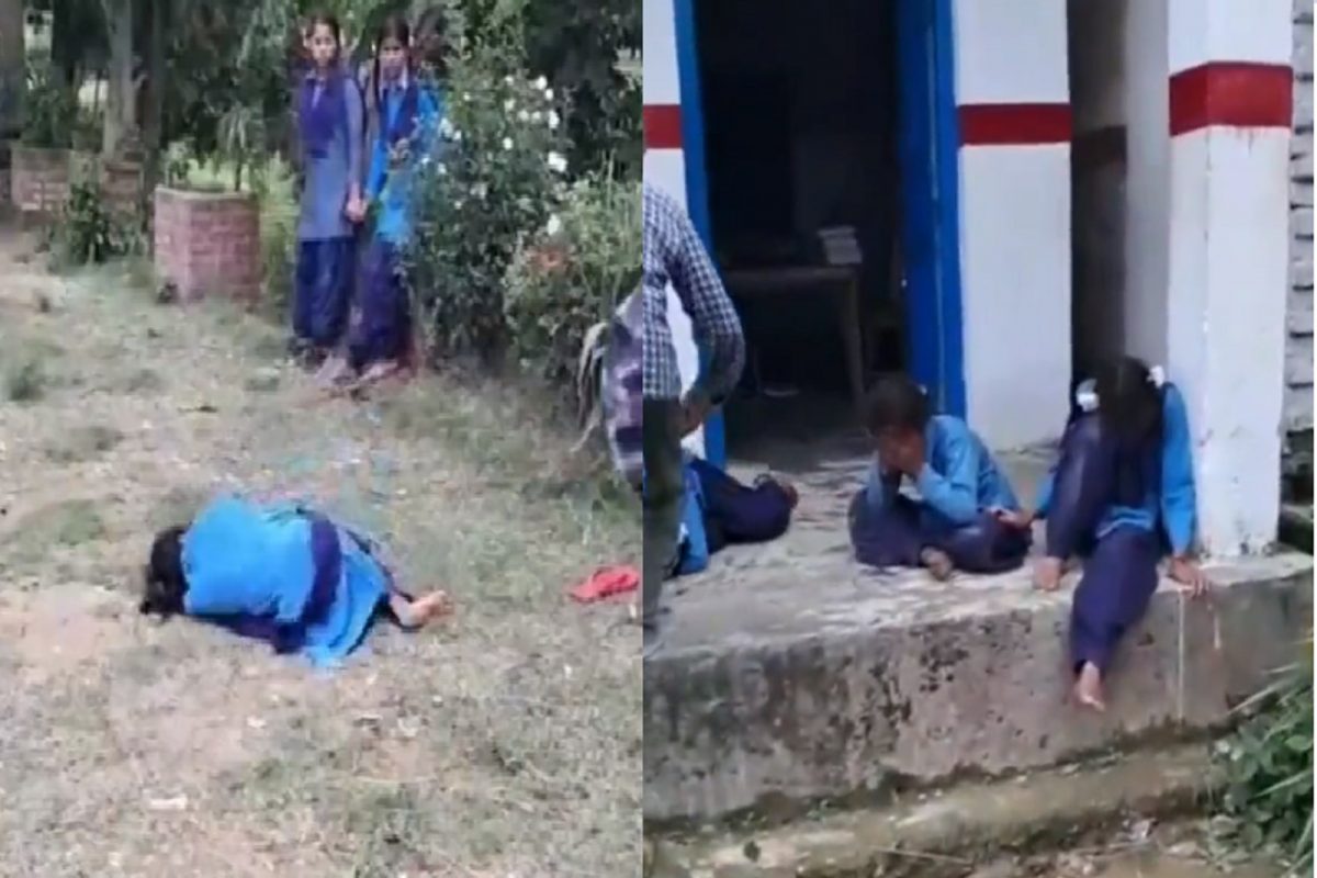 बापरे! ही भूतबाधा की...; अचानक किंचाळून रडत डोकं आपटू लागल्या विद्यार्थिनी, शाळेतील भयावह VIDEO