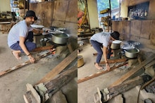 हरभजन सिंग नाशिकमध्ये, चुलीवर स्वत: जेवण बनवून मारला ताव! पाहा Photos