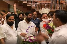 मुख्यमंत्री एकनाथ शिंदेंचं गोव्यात जंगी स्वागत; आमदारांच्या जल्लोषाचा नवा VIDEO