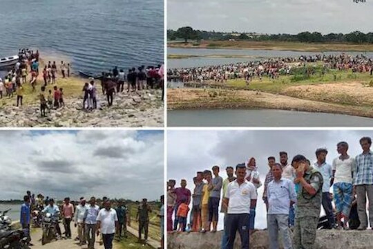 मोठी दुर्घटना! 10 जणांना घेऊन जाणारी बोट पलटली; 8 जण बेपत्ता तर दोघांचा जीव वाचला