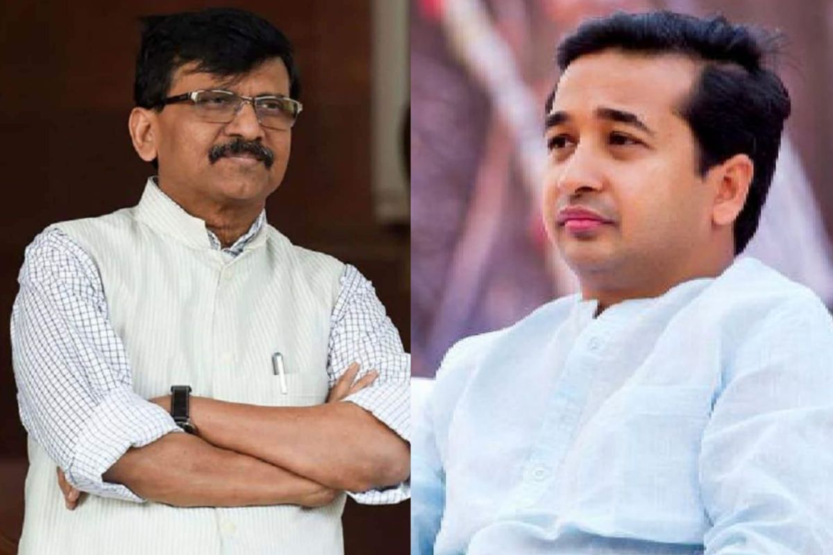 'अनिल देशमुख, नवाब मलिकांच्या बाजूला शिवथाळी खाण्यासाठी तयार राहा', नितेश राणेंचा राऊतांना खोचक टोला