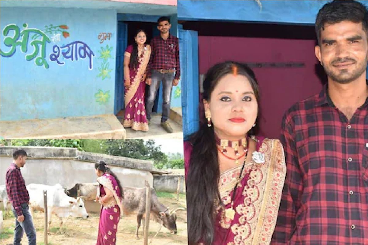 शेणामुळे बनली जोडी! लगेच इम्प्रेस झालं तरुणीचं कुटुंब; तरुणाशी लावून दिलं लग्न