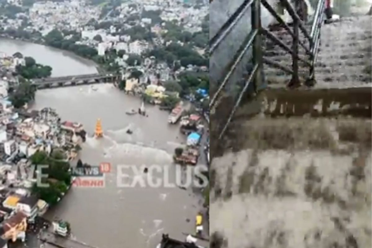 Shocking Video : नाशिकमध्ये पावसाचा हाहाकार, पुराच्या पाण्याने ओलांडली धोक्याची रेषा