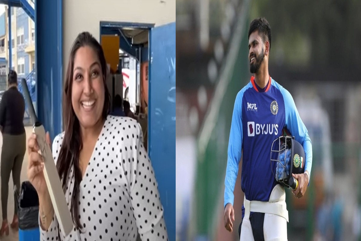 श्रेयस अय्यरची जबरा फॅन, भेटण्यासाठी 2 तास एयरपोर्टवर उभी राहिली महिला, VIDEO