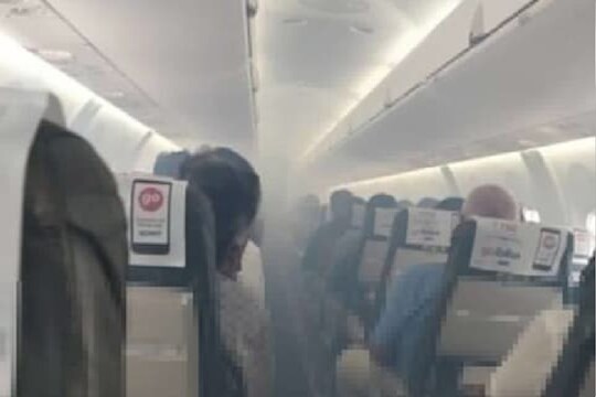 दिल्लीहून उड्डाण घेताच SpiceJet विमानाच्या केबिनमध्ये आग, पाहा VIDEO
