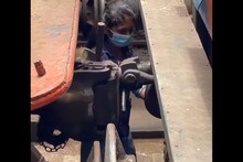 देशाची आत्मनिर्भर नारी! रेल्वे रुळावर उतरून काम करणाऱ्या महिलेचा Video