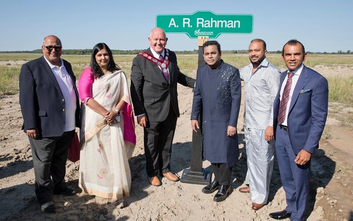 कॅनडाच्या मरखम शहरातील एका रस्त्याला ए.आर.रहमान यांचं नाव देण्यात आलं आहे. 