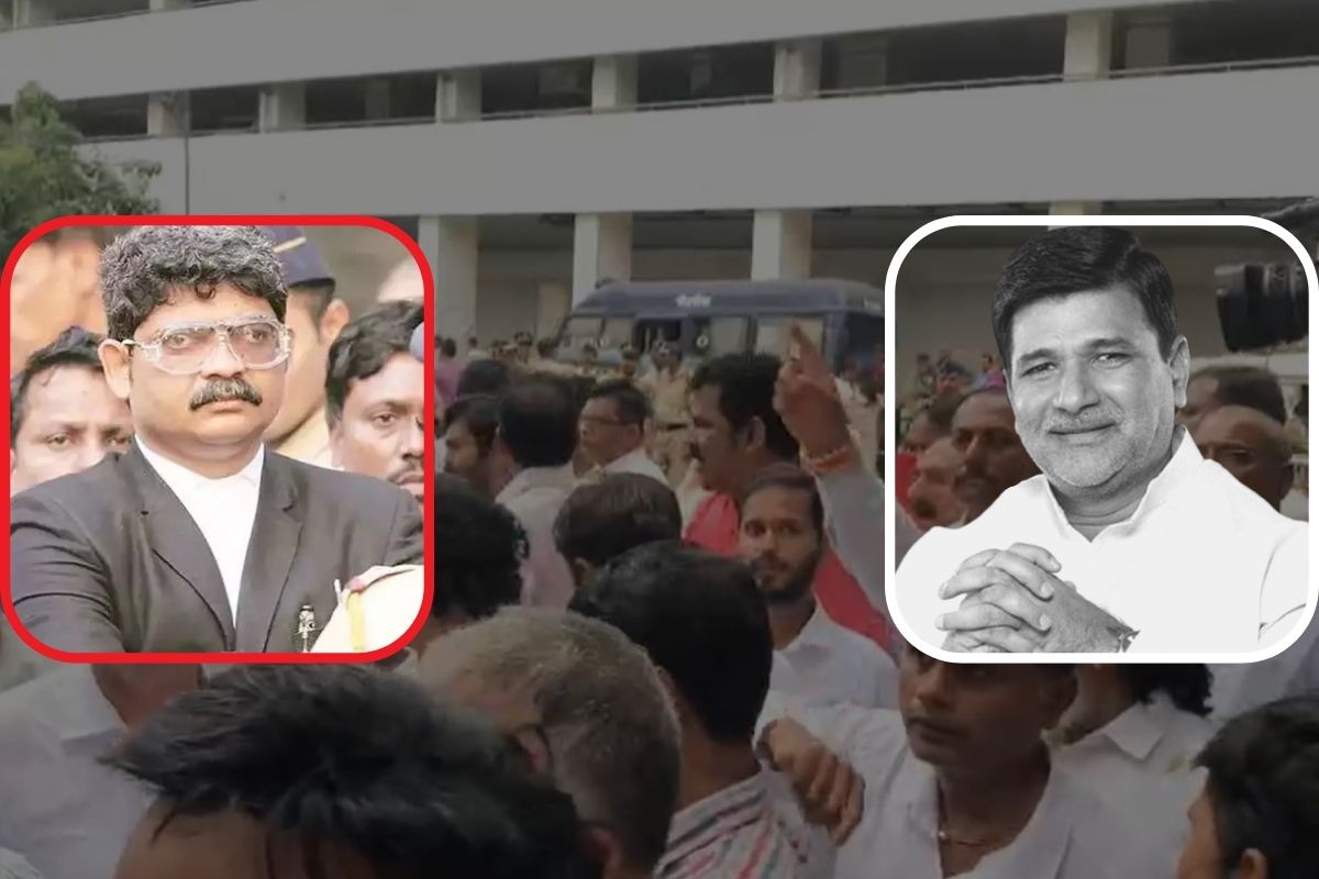 गुणरत्न सदावर्तेंनी काढला पळ; मेटेंच्या अंतिम दर्शनासाठी आल्याने मराठा कार्यकर्ते आक्रमक