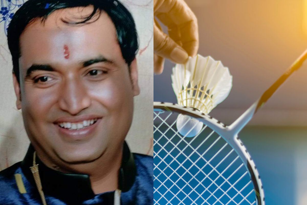 धक्कादायक! बॅटमिंटन खेळताना Heart Attack , वयाच्या 44 व्या वर्षी व्यापाऱ्याचा मृत्यू