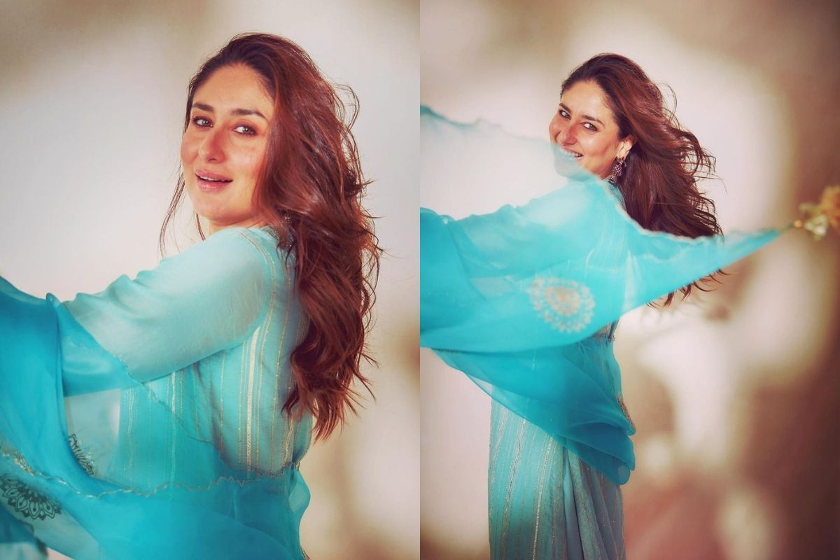 Kareena Kapoor: 'लाल सिंह चड्ढा'च्या प्रमोशनसाठी पतौडी बेगमचा ट्रेडिशनल लुक, करीनावर चाहते फिदा