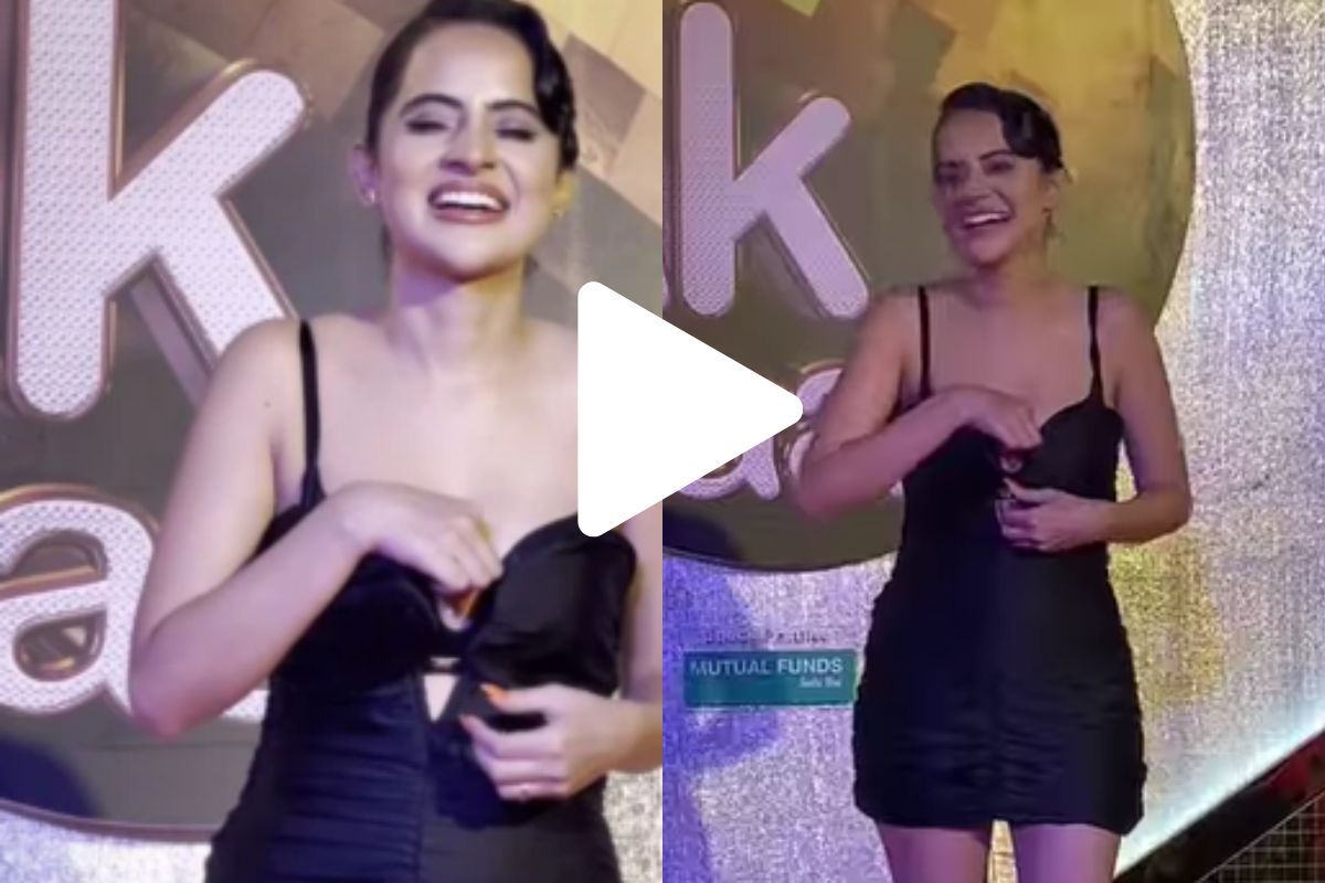 Urfi Javed ने पापाराझींसमोर 'हे' काय काढलं ड्रेसमधून, सोशल मीडियावर रंगली चर्चा