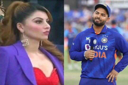 Urvashi Rautela Rishabh Pant:  भारत-पाकिस्तान सामना पाहण्यासाठी पोहचली उर्वशी, सोशल मीडियावर ट्रेंड होतोय ऋषभ पंत