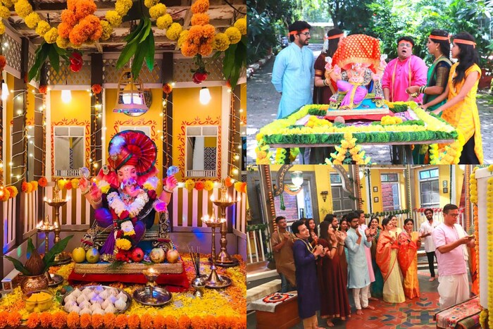 स्टार प्रवाहवरील ठिपक्यांची रांगोळी मालिकेत बाप्पाचं अगदी जल्लोषात स्वागत होणार आहे. कानेटकर कुटुंब पारंपरिक पद्धतीने मिरवणूक काढून बाप्पाचा आगमन करणार आहेत. 