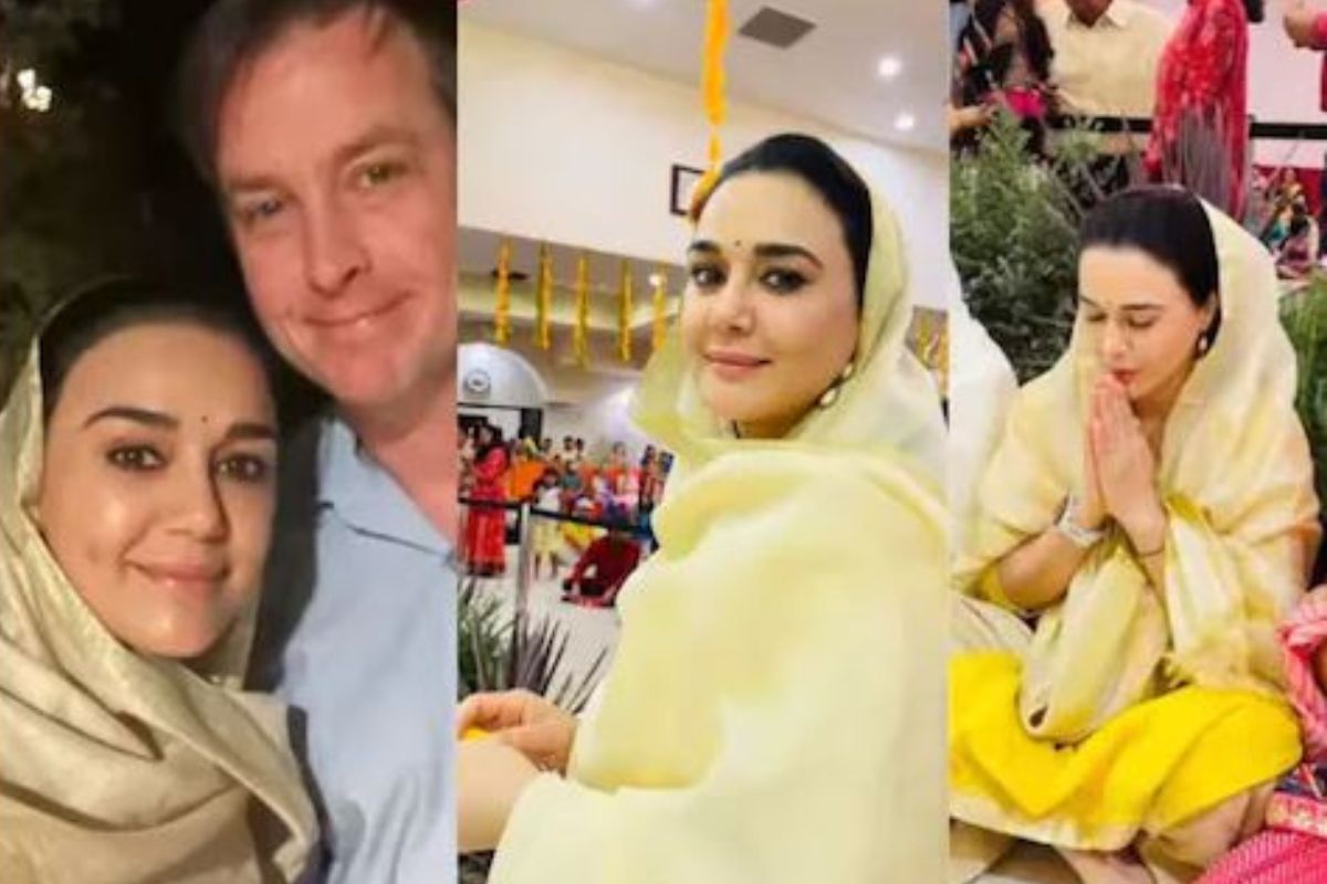 Preity Zinta: प्रितीनं अमेरिकेत अशी साजरी केली गोकुळाष्टमी; पतीसोबत कृष्णाच्या भक्तीत रमली अभिनेत्री