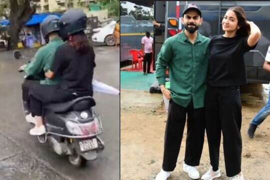 Anushka-Virat: अनुष्का-विराटचा मुंबईच्या रस्त्यावर स्कूटरने फेरफटका; VIDEO होतोय VIRAL