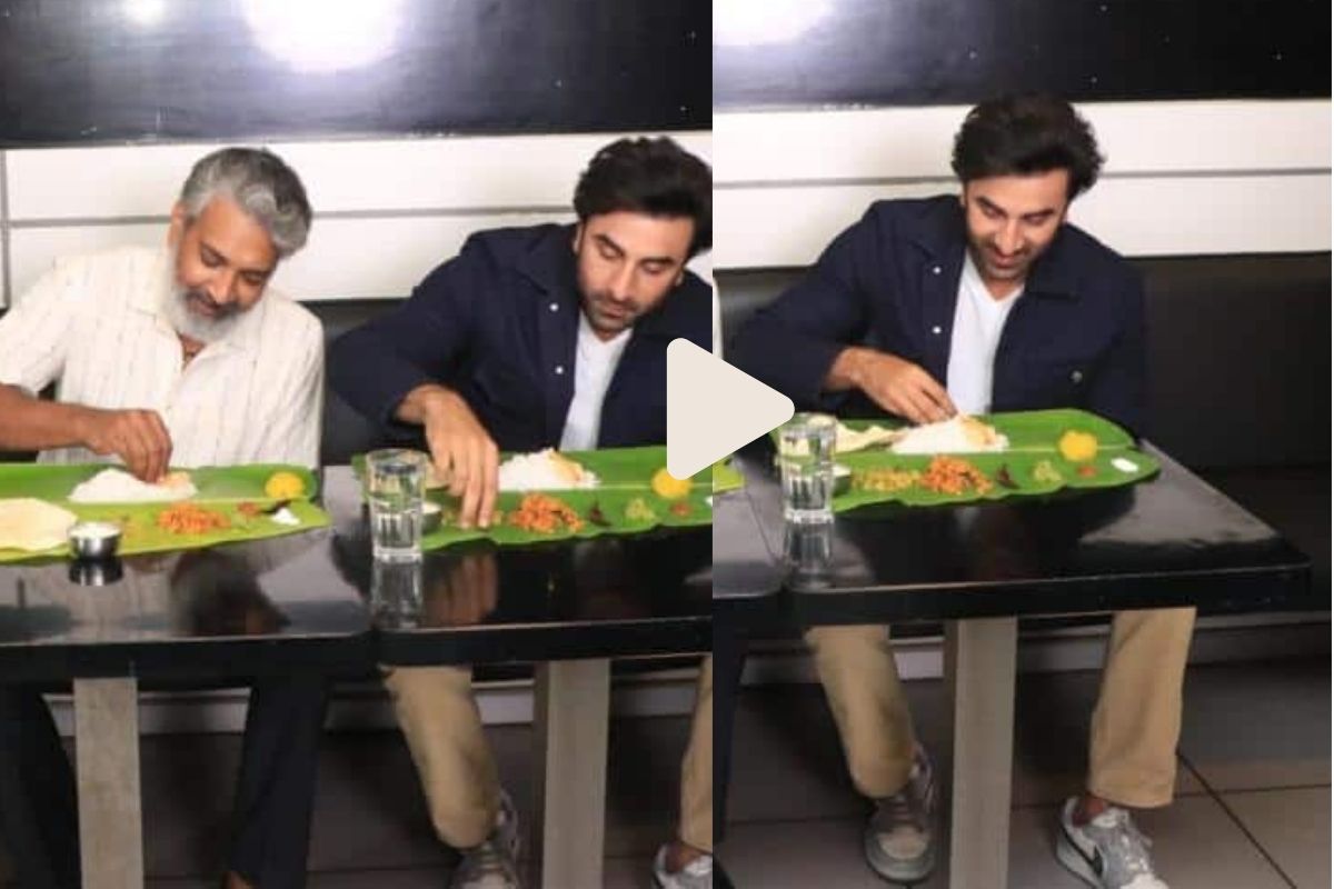 Ranbir kapoor enjoyed south indian food in chennai