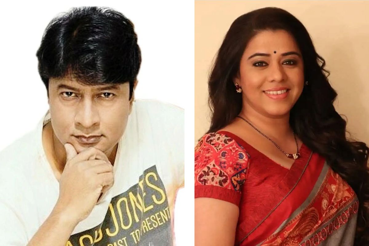 Anita date and Kiran mane