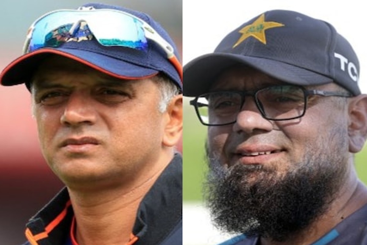 India vs Pakistan Saqlain Mushtaq Rahul Dravid