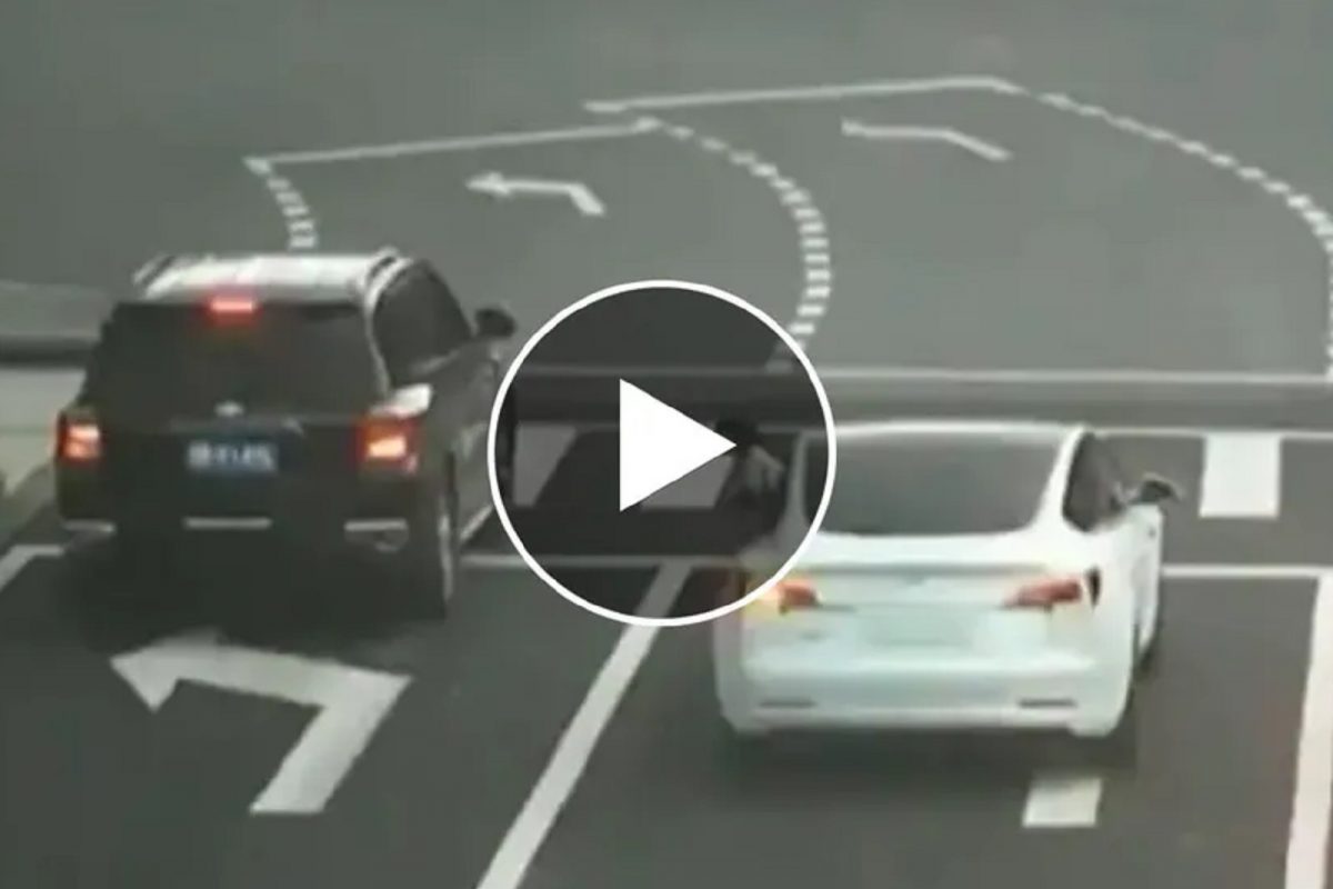 चालत्या कारमधून रस्त्यावरून पडली चिमुकली; मागून भराभर गाड्या आल्या आणि...; धक्कादायक VIDEO